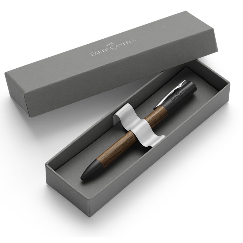 Faber-Castell pennenhouder design, grijs, met deksel
